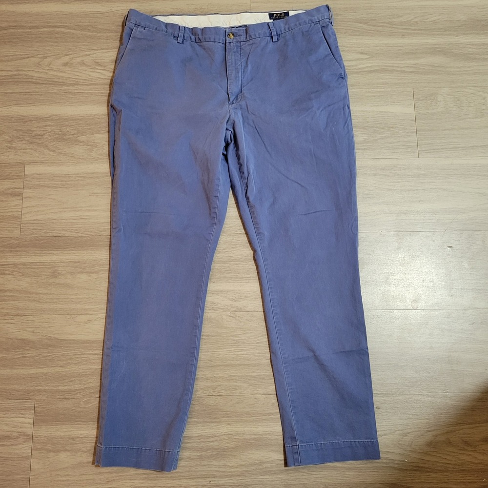 Polo Ralph Lauren Stretch Slim Fit Chino Pants Blue Men's 40x32 Golf Casual